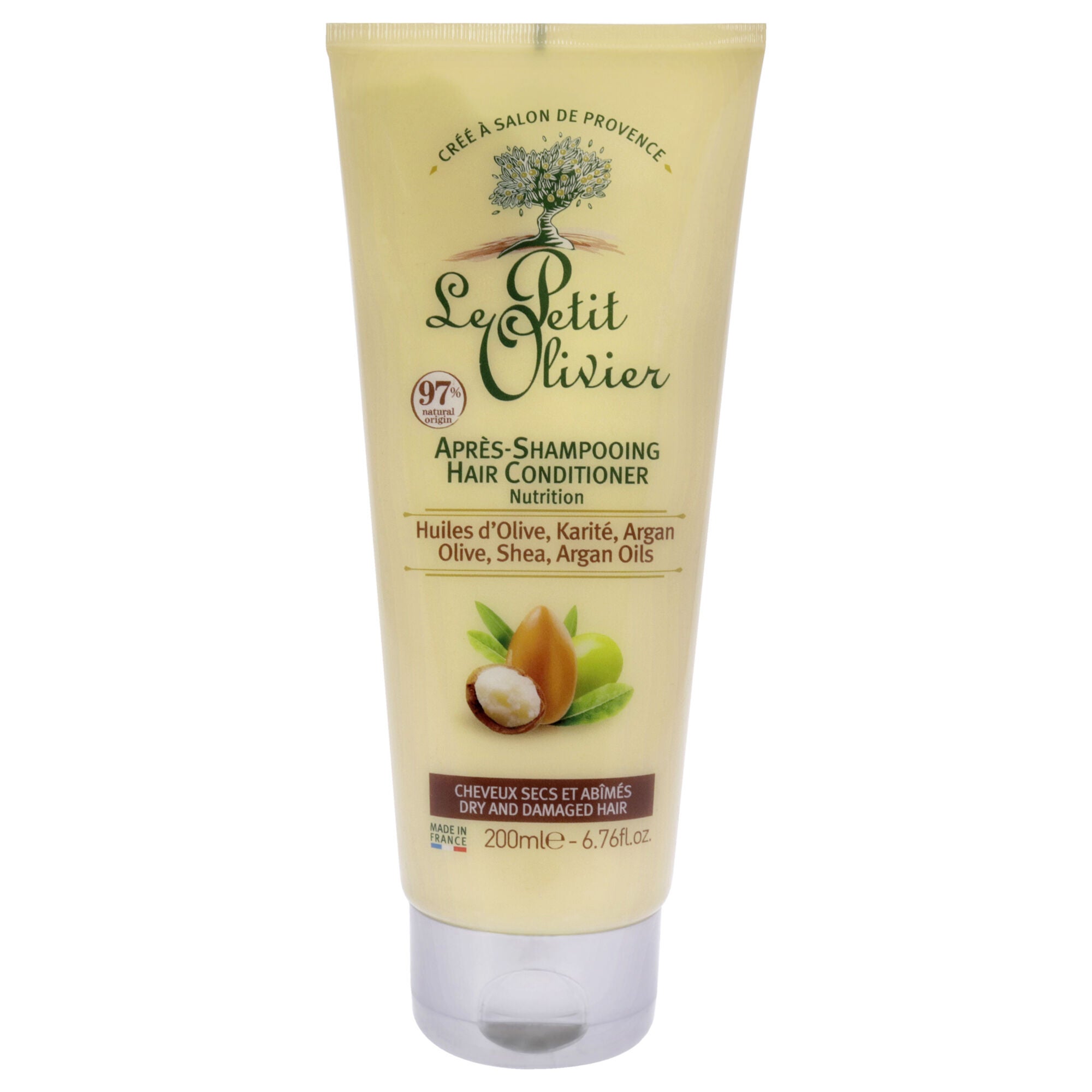 Nutrition Hair Conditioner - Olive-Shea-Argan Oils by Le Petit Olivier for Unisex - 6.76 oz Conditioner, See Description, hi-res image number 0