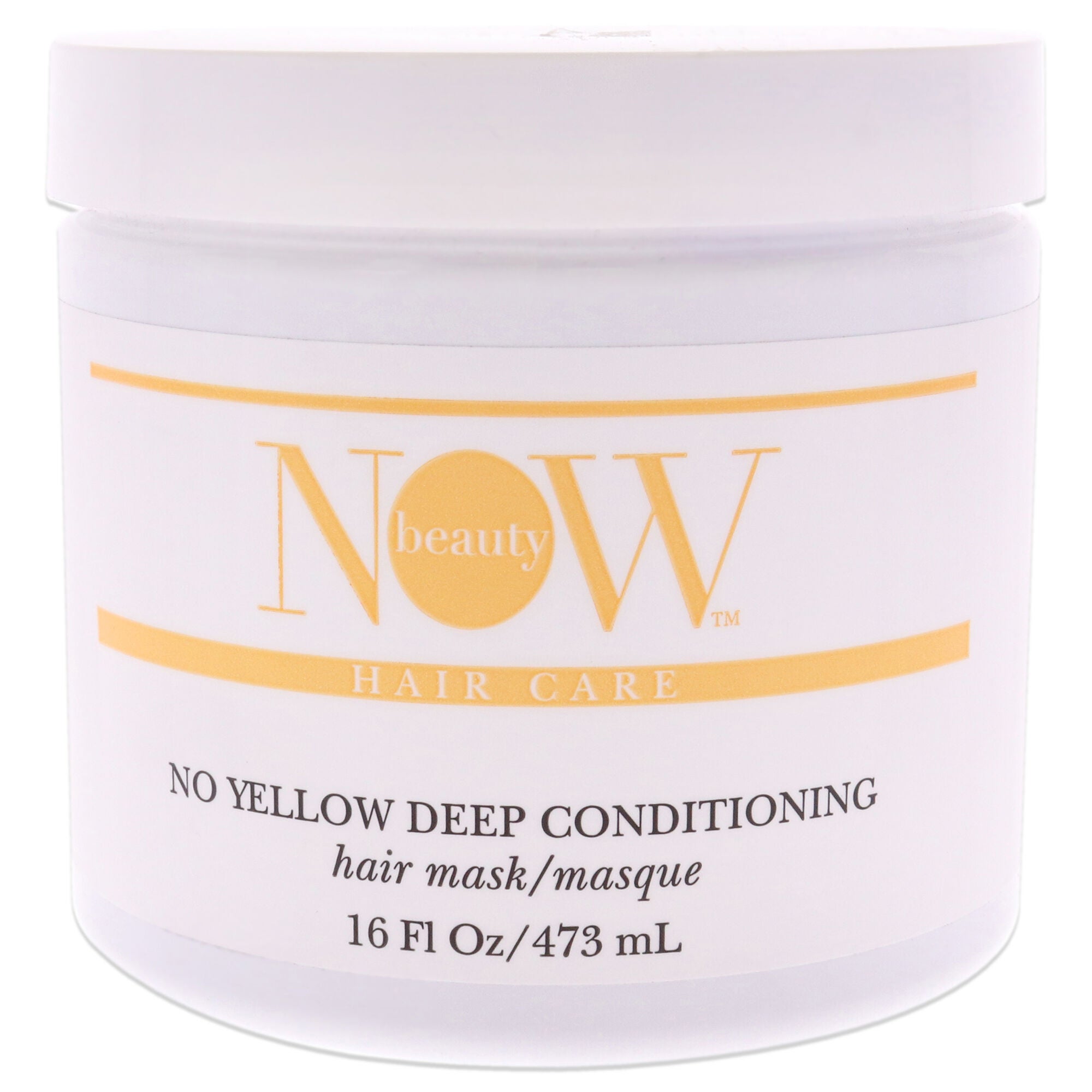 Ultra Hydrating No Yellow Hair Mask by NOW Beauty for Unisex - 16 oz Masque, See Description, hi-res image number 0