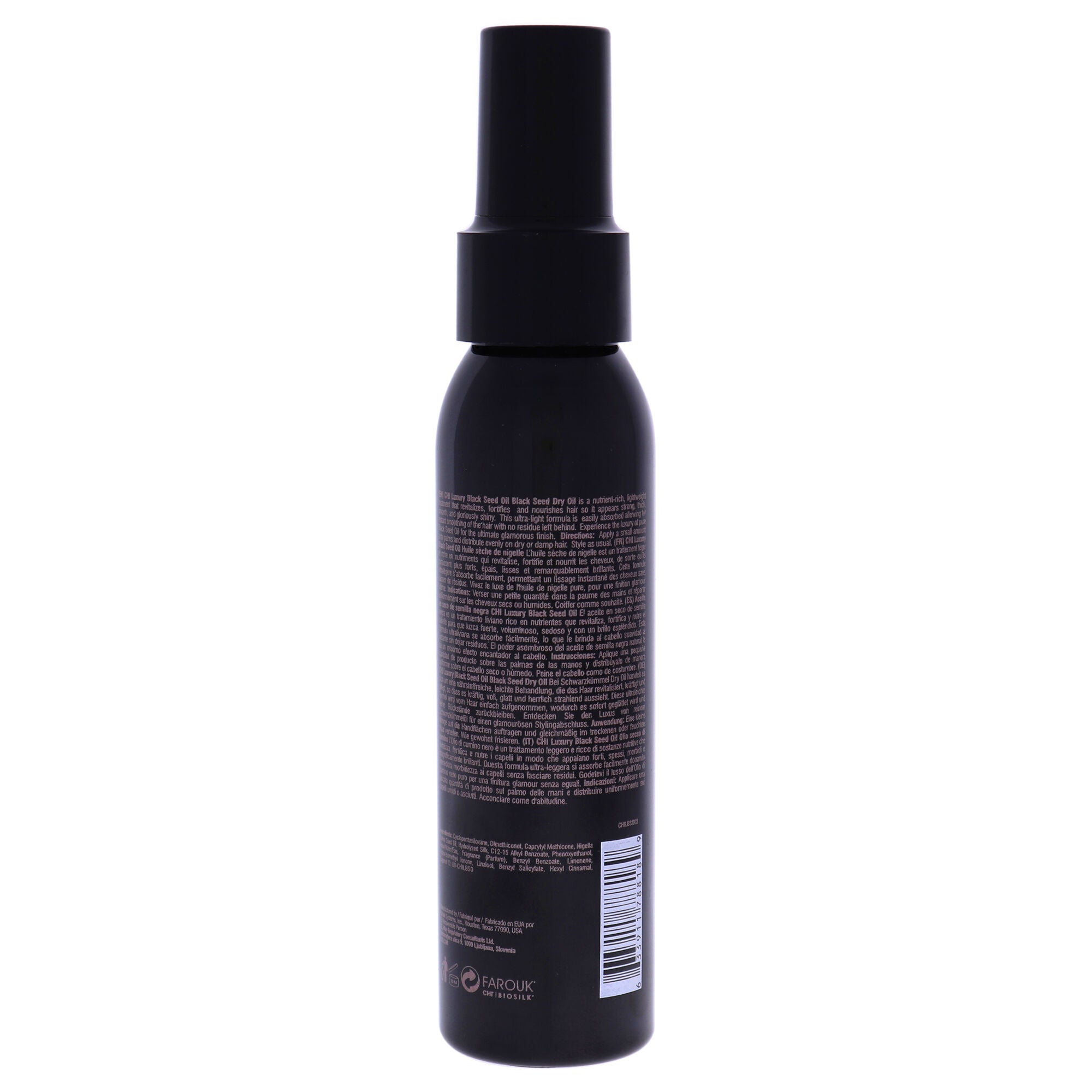 Luxury Black Seed Dry Oil by CHI for Unisex - 3 oz Oil, , alternate image number 2