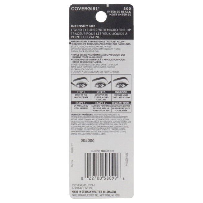 Intensify Me! Liquid Liner - # 300 Intense Black by CoverGirl for Women - 0.03 oz Eyeliner, See Description, alternate image number 1
