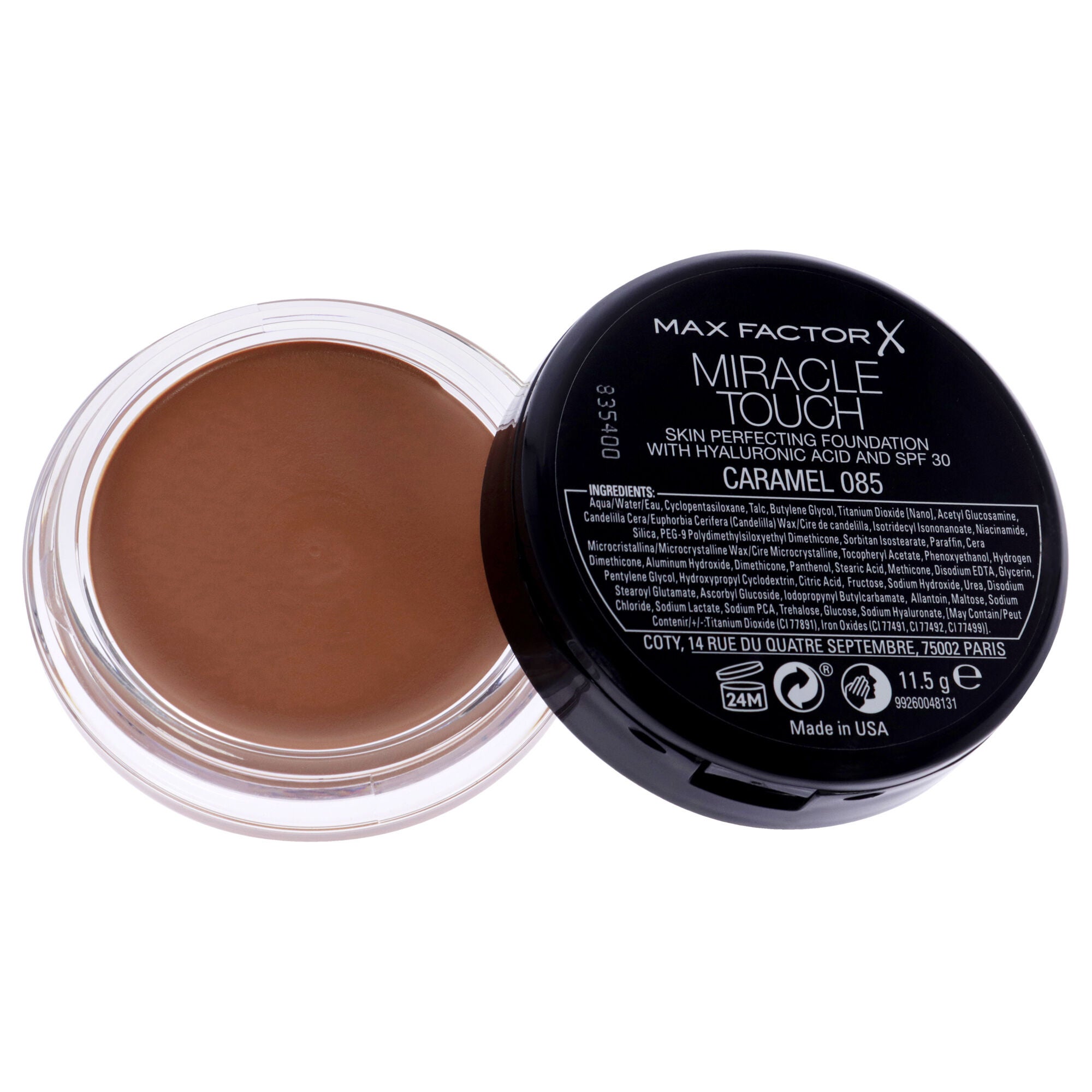 Miracle Touch Foundation SPF 30 - 85 Caramel by Max Factor for Women - 0.5 oz Foundation, See Description, alternate image number 2