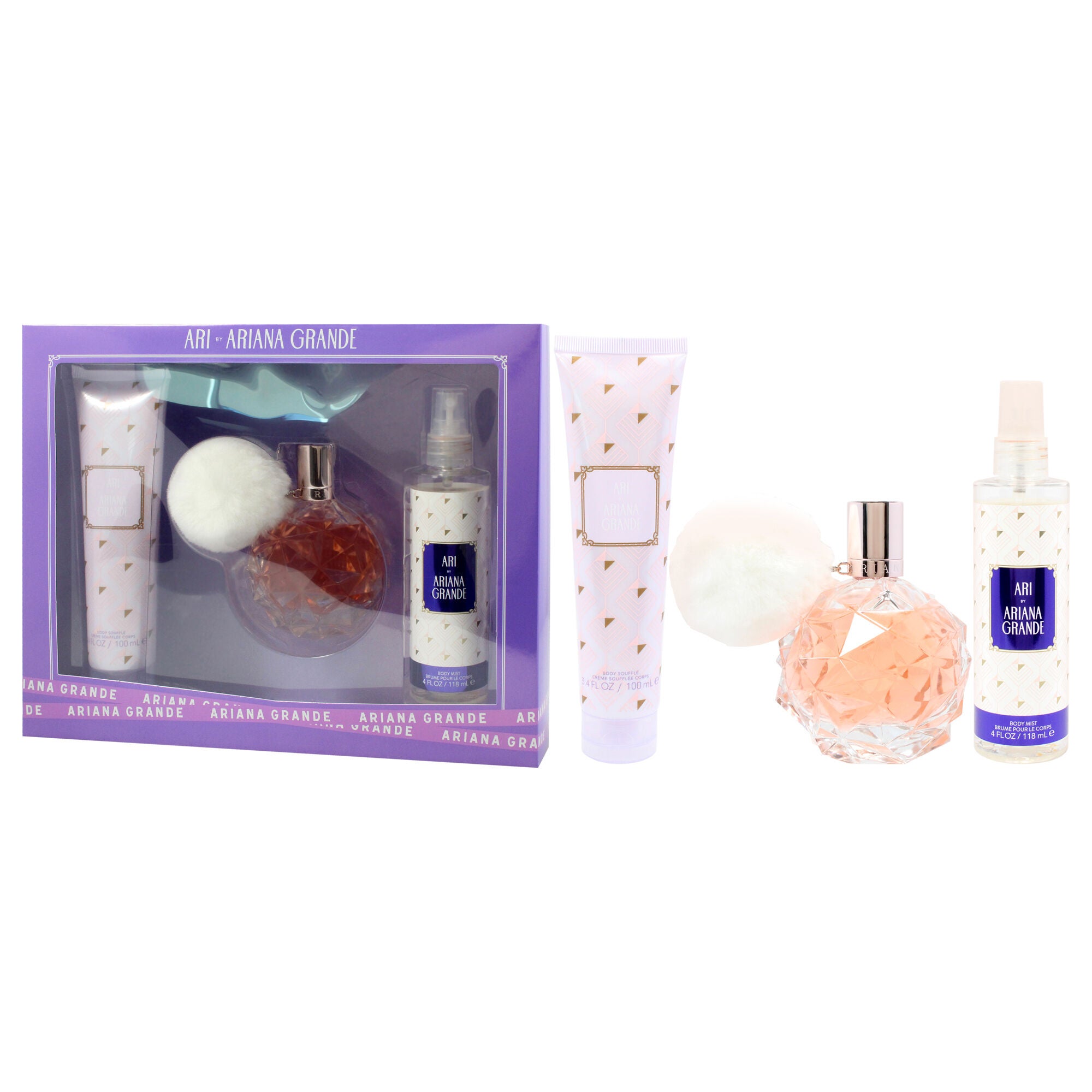 Ari by Ariana Grande for Women - 3 Pc Gift Set 3.4oz EDP Spray, 3.4oz Body Souffle, 4oz Body Mist, See Description, alternate image number 2