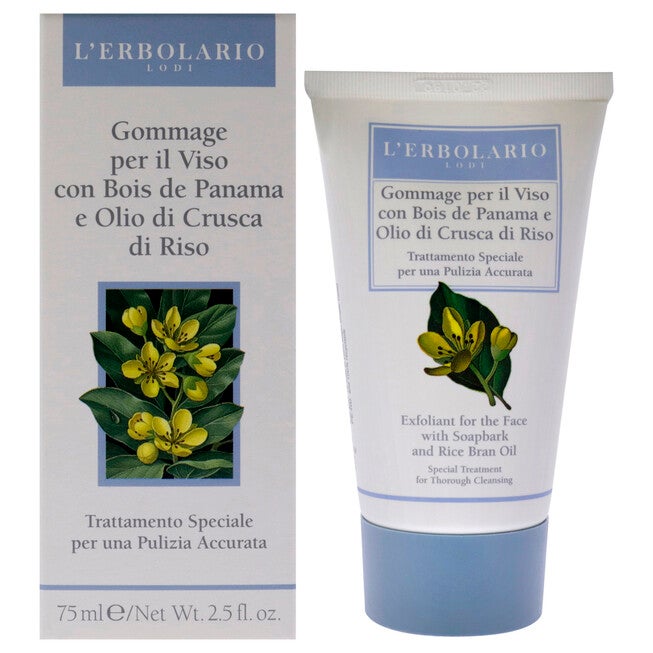 Exfoliant Soapbark - Rice Bran Oil by LErbolario for Unisex - 2.5 oz Cleanser, NA, hi-res image number null