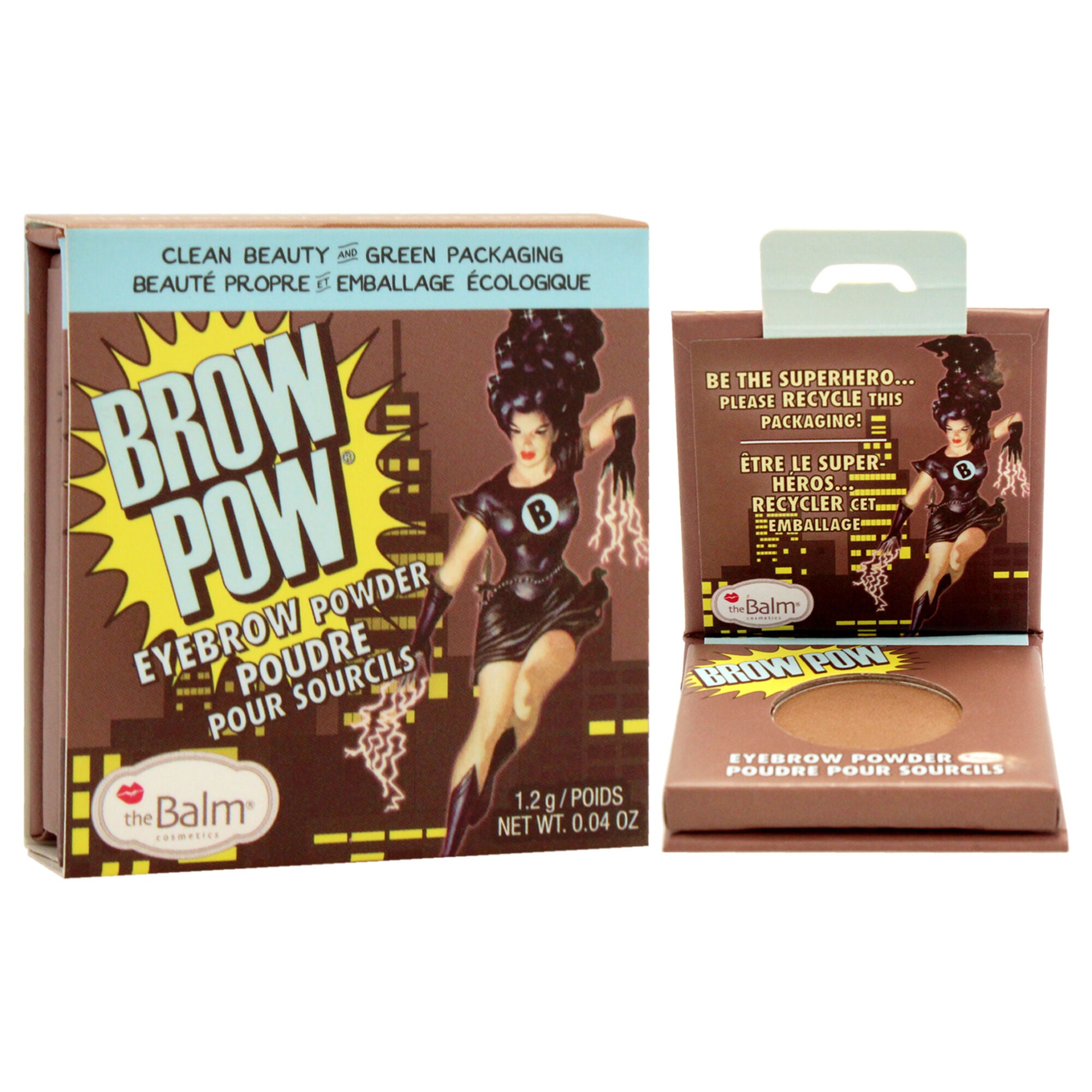 Brow Pow Eyebrow Powder - Light Brown by the Balm for Women - 0.04 oz Eyebrow, See Description, alternate image number 2