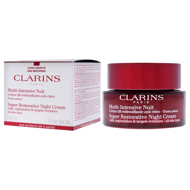 Super Restorative Night Cream - All Skin Types by Clarins for Unisex - 1.7 oz Cream, , alternate image number null