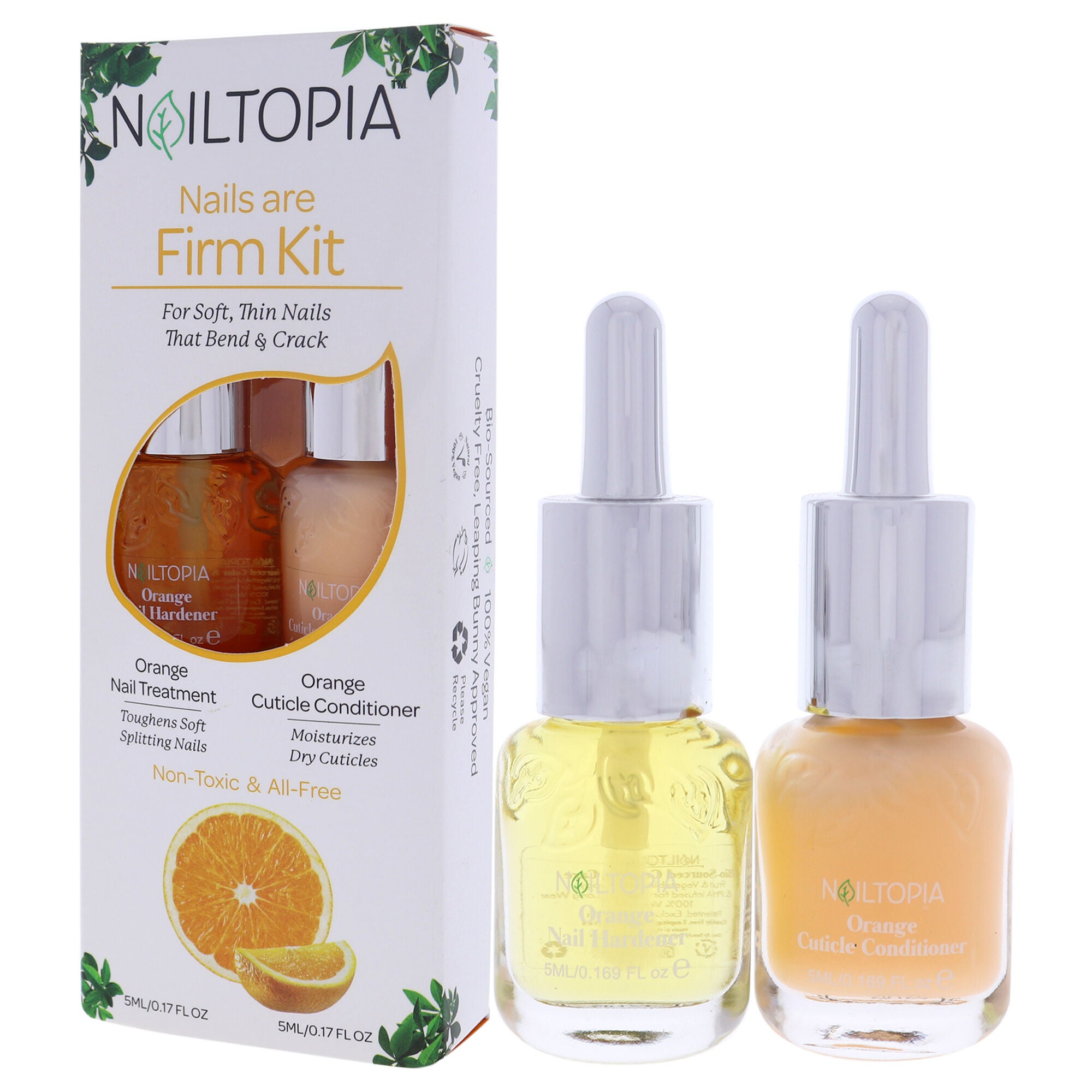 Nails are Firm Kit by Nailtopia for Women - 2 Pc Kit 0.17oz Orange Nail Treatment, 0.17oz Orange Cuticle Conditioner, , alternate image number 7