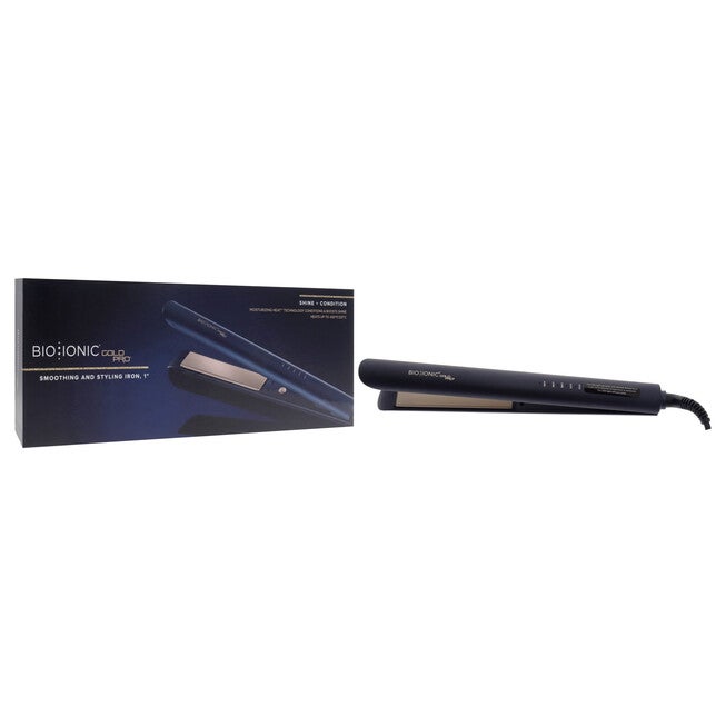 Gold Pro Smoothing and Styliing Iron - Z-GPT-SM-1.0 by Bio Ionic for Women - 1 Inch Flat Iron, NA, alternate image number null