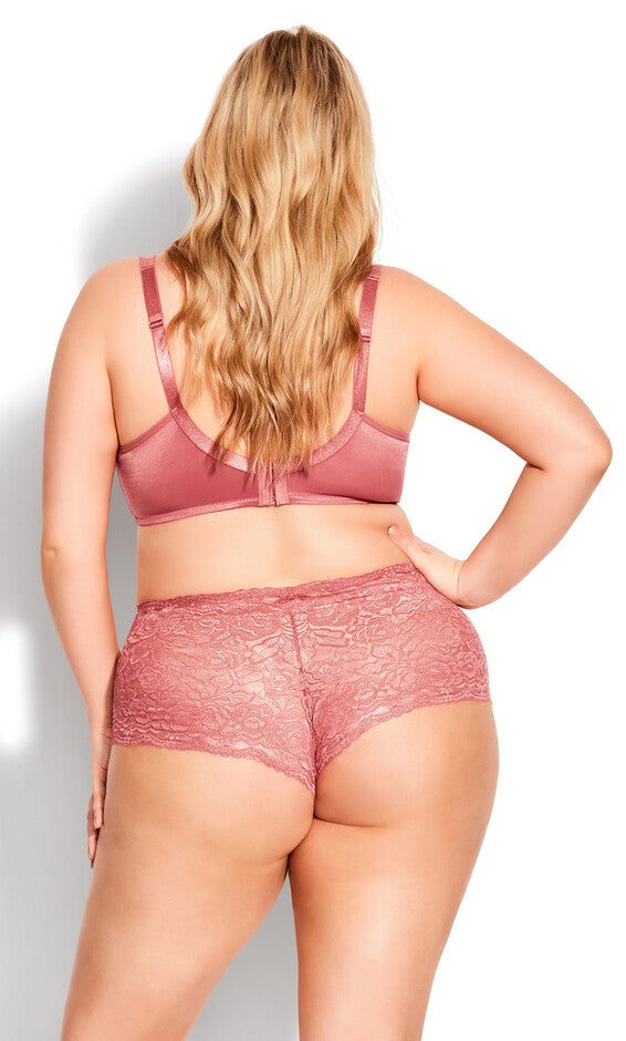 Lace Cheeky Brief - rose, , alternate image number null