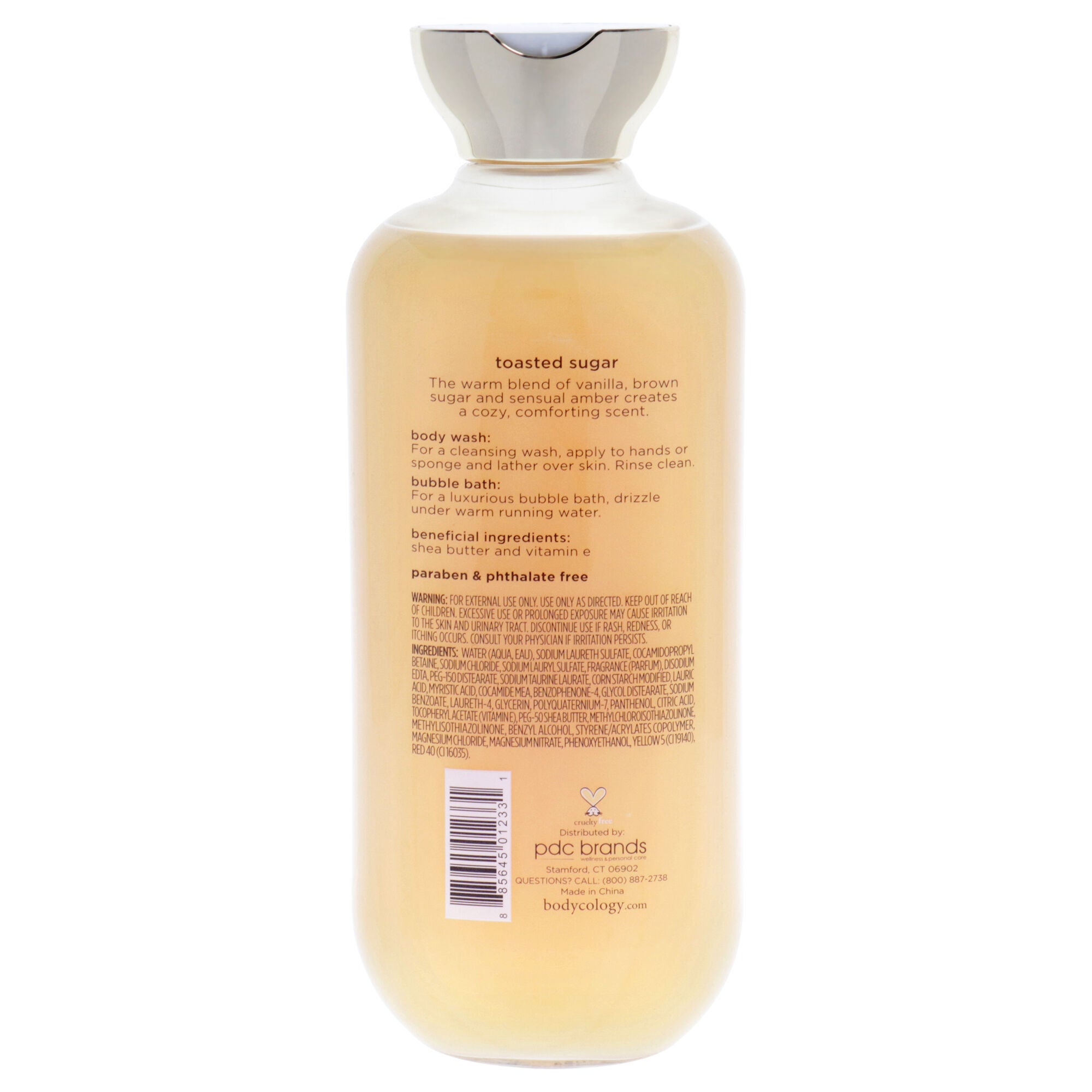 2 in 1 Body Wash and Bubble Bath - Toasted Sugar by Bodycology for Women - 16 oz Body Wash, See Description, alternate image number 2