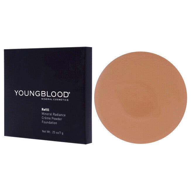 Mineral Radiance Creme Powder Foundation - Toffee by Youngblood for Women - 0.25 oz Foundation (Refill), , alternate image number null