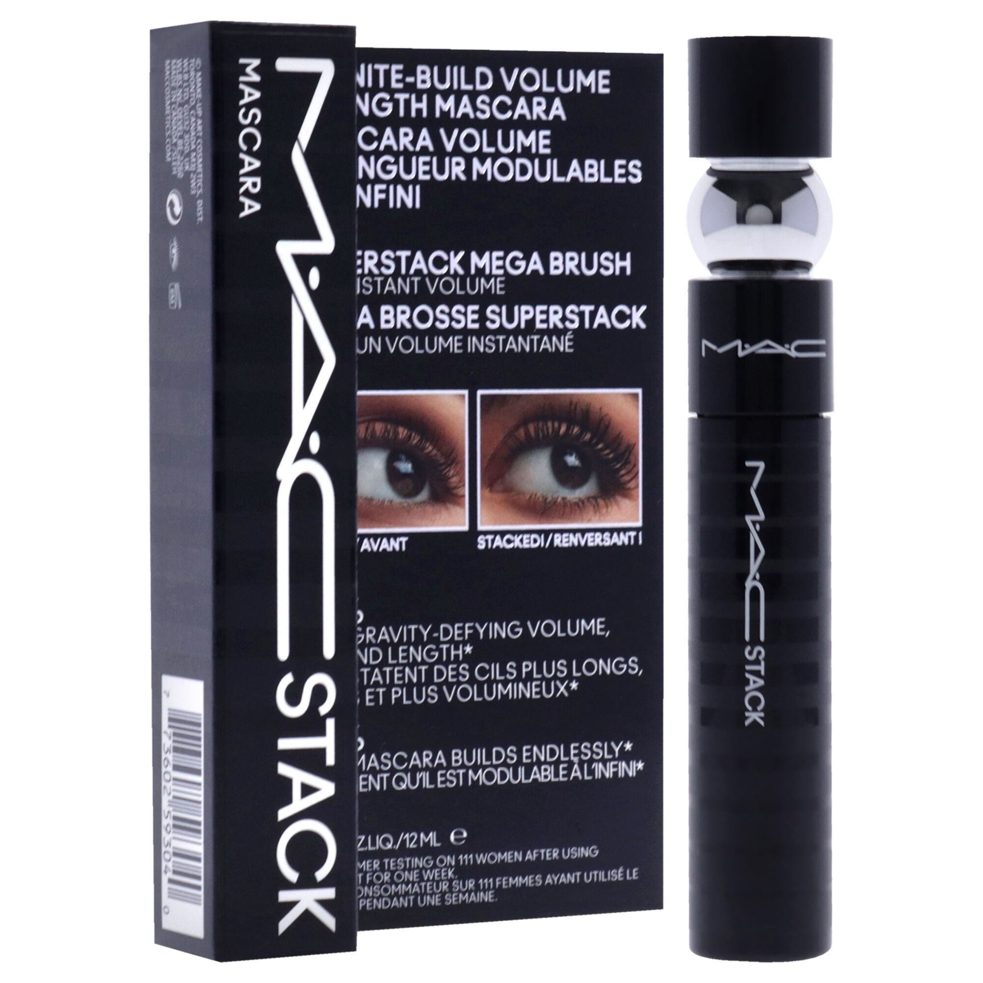MAC Stack Superstack Mega Brush Mascara - Black by MAC for Women - 0.41 oz Mascara, See Description, alternate image number 2