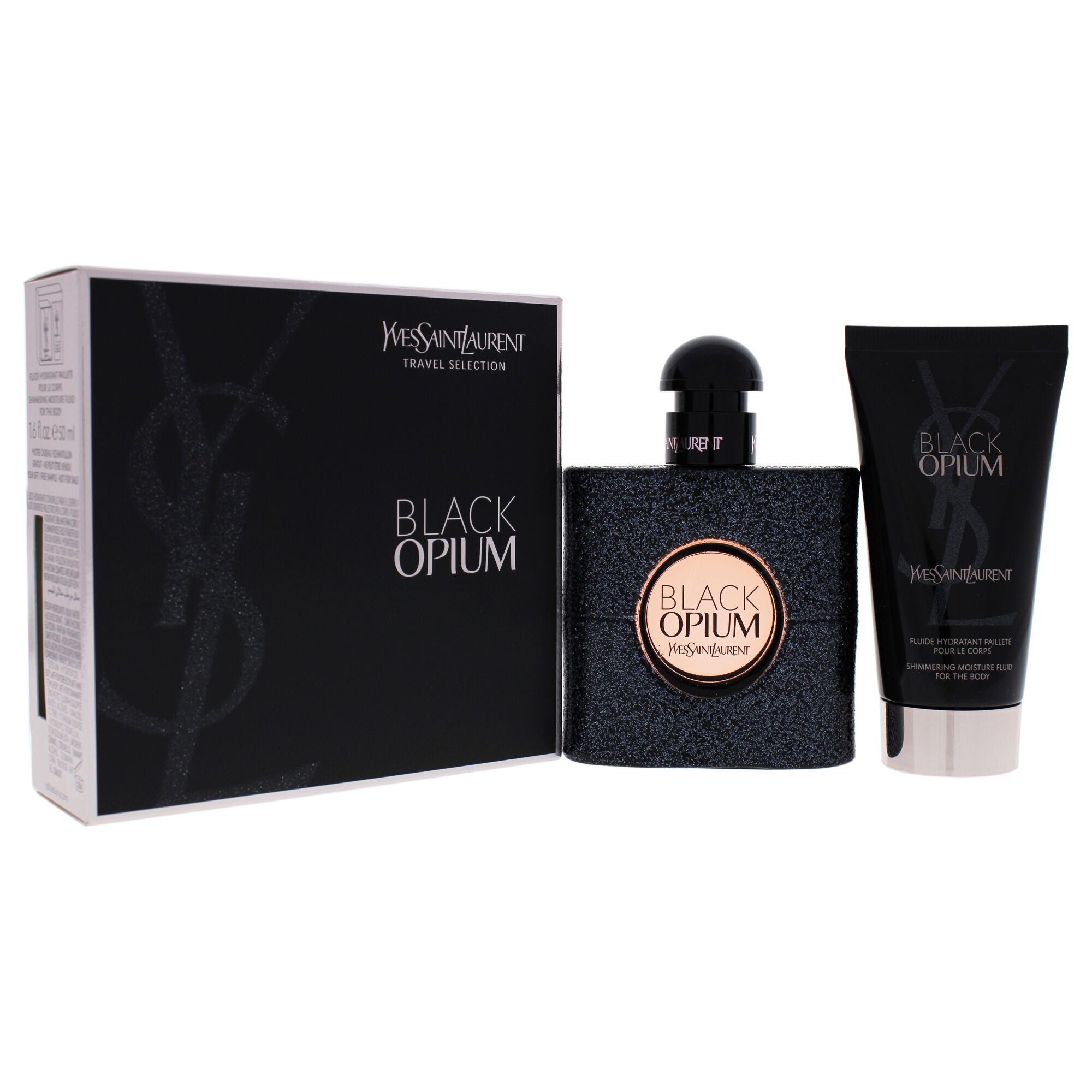 Black Opium by Yves Saint Laurent for Women - 2 Pc Gift Set 1.6oz EDP Spray, 1.6oz Body Lotion, See Description, alternate image number 1