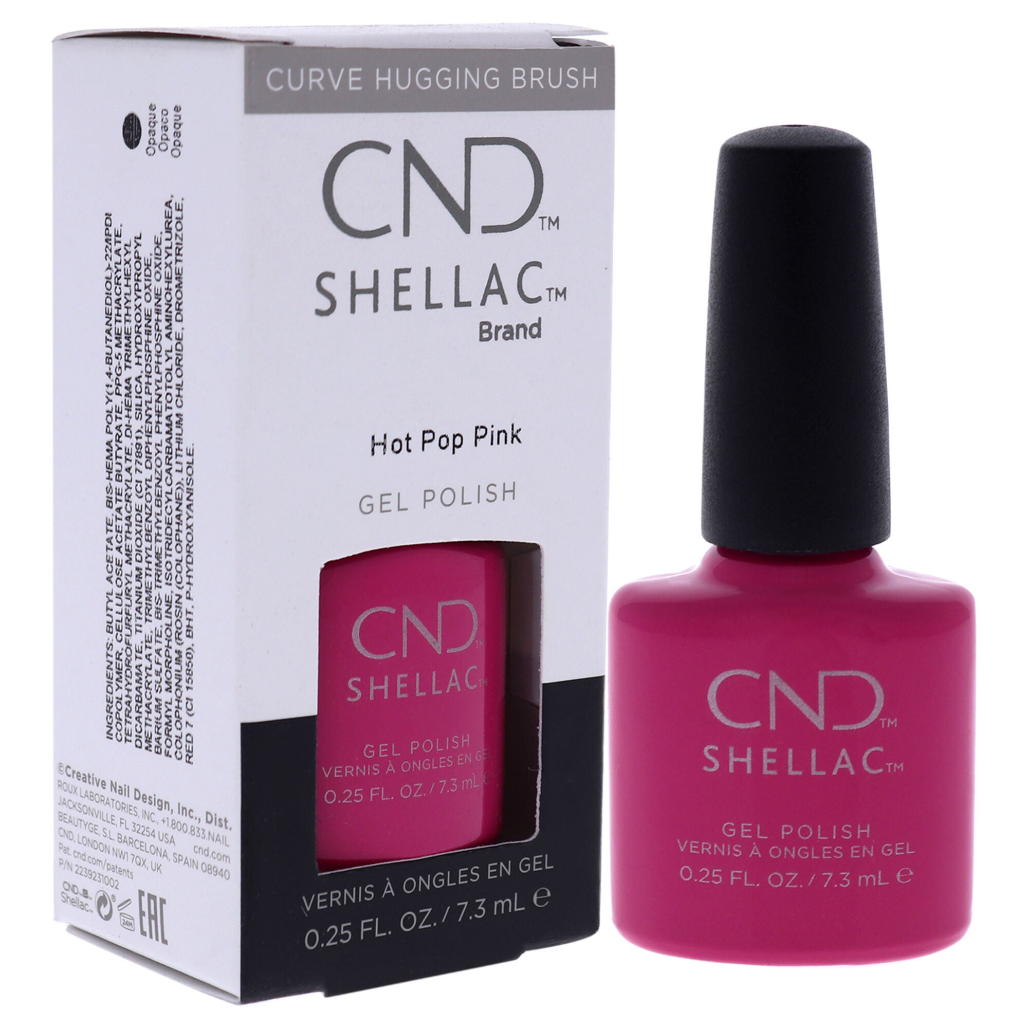 Shellac Nail Color - Hot Pop Pink by CND for Women - 0.25 oz Nail Polish, See Description, alternate image number 2