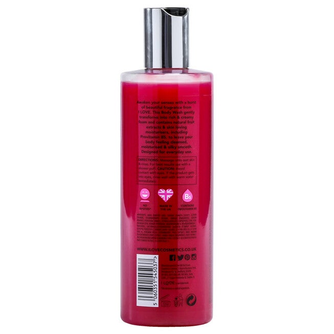 Scented Body Wash - Glazed Raspberry by I Love Cosmetics for Women - 11.8 oz Body Wash, NA, alternate image number null