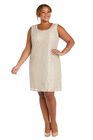 Lace Shift and Sheer Jacket Set with Pearl Embellishments, , alternate image number null