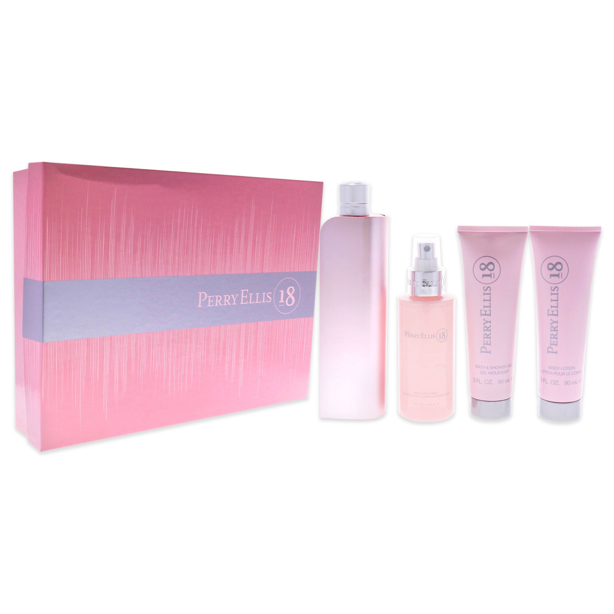 Perry Ellis 18 by Perry Ellis for Women - 4 Pc Gift Set 3.4oz EDP Spray, 3oz Body Lotion, 4oz Body Mist, 3oz Bath and Shower Gel, , alternate image number 5