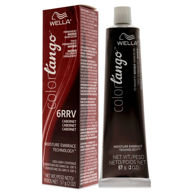 Color Tango Permanent Hair Color - 6RRV Cabernet by Wella for Unisex - 2 oz Hair Color, NA, alternate image number null