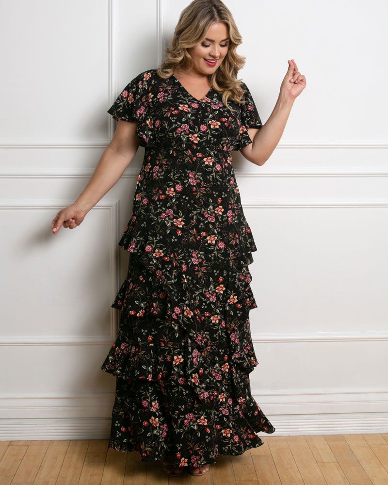 Tour de Flounce Evening Gown, , alternate image number 7