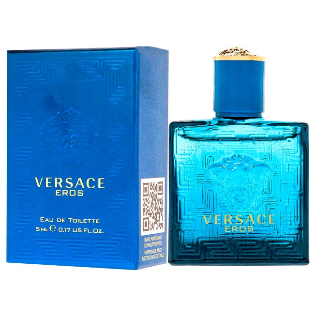 Versace Eros by Versace for Men - 0.17 oz EDT Splash (Mini), NA, alternate image number null