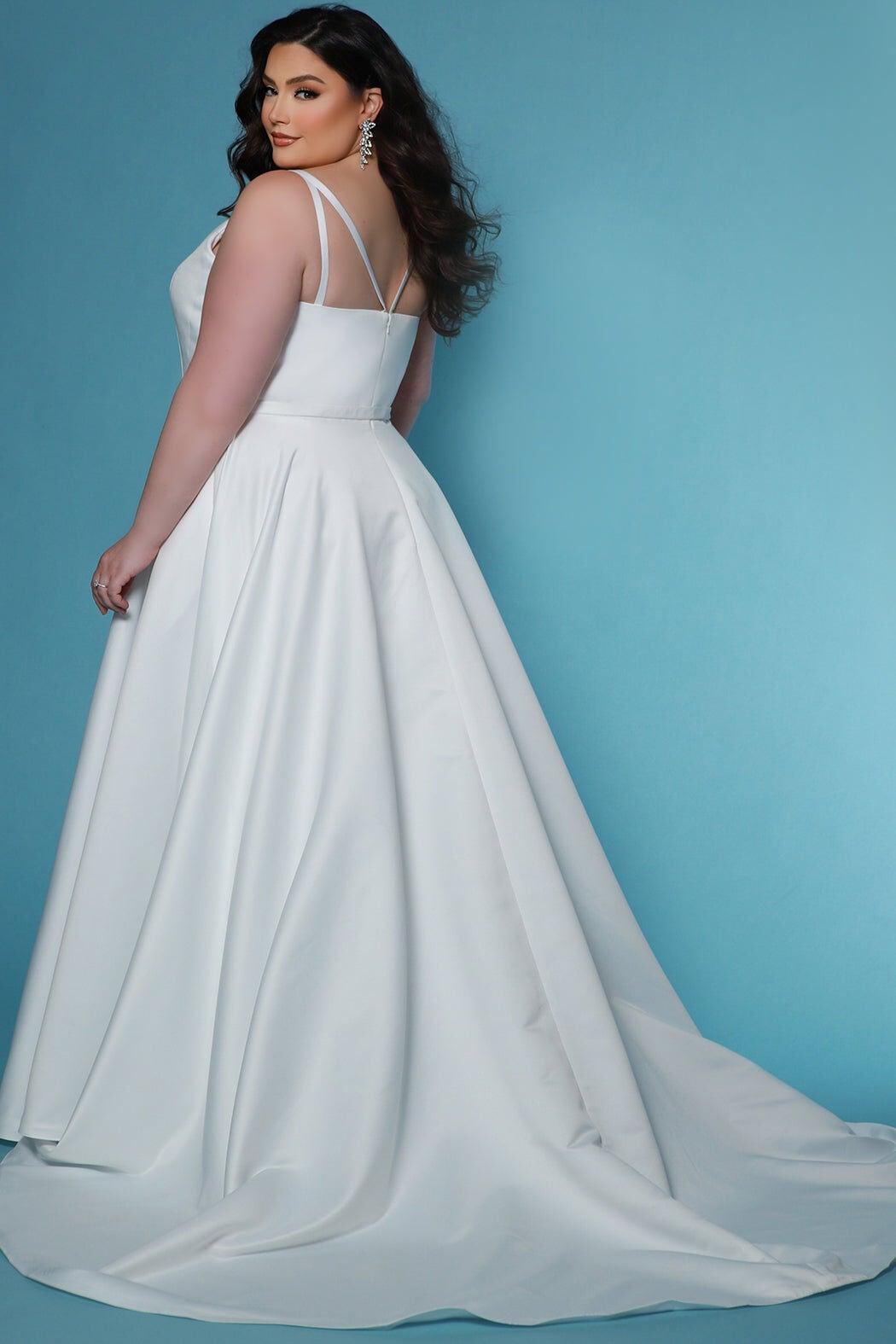 REESE WEDDING DRESS, Ivory / Ivory, alternate image number 1