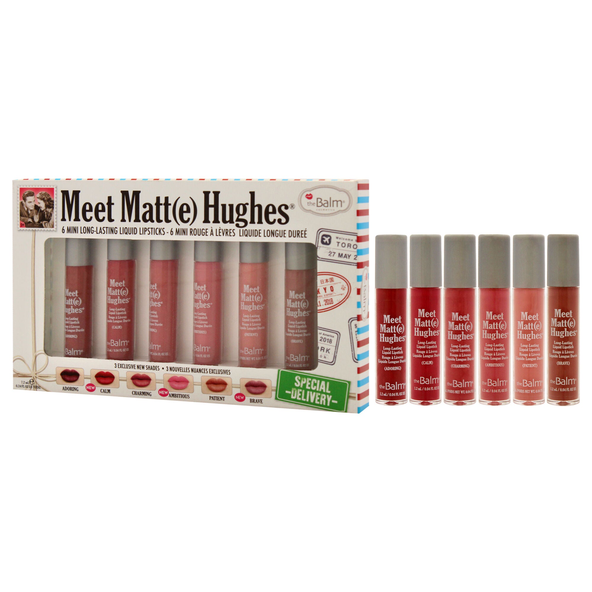 Meet Matte Hughes Mini Long-Lasting Liquid Lipsticks Set by the Balm for Women - 6 Pc 0.04oz, See Description, alternate image number 3