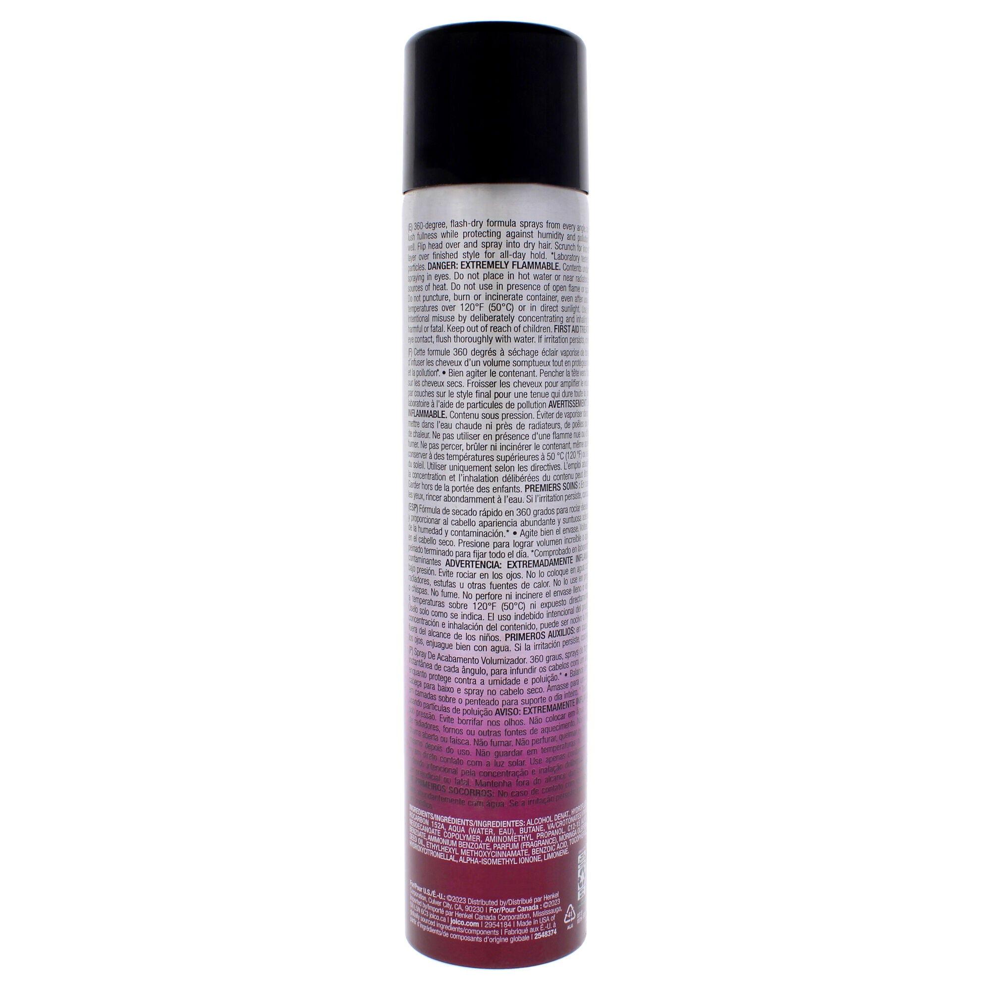 Flip Turn Volumizing Finishing Spray by Joico for Unisex - 9 oz Hair Spray, See Description, alternate image number 2