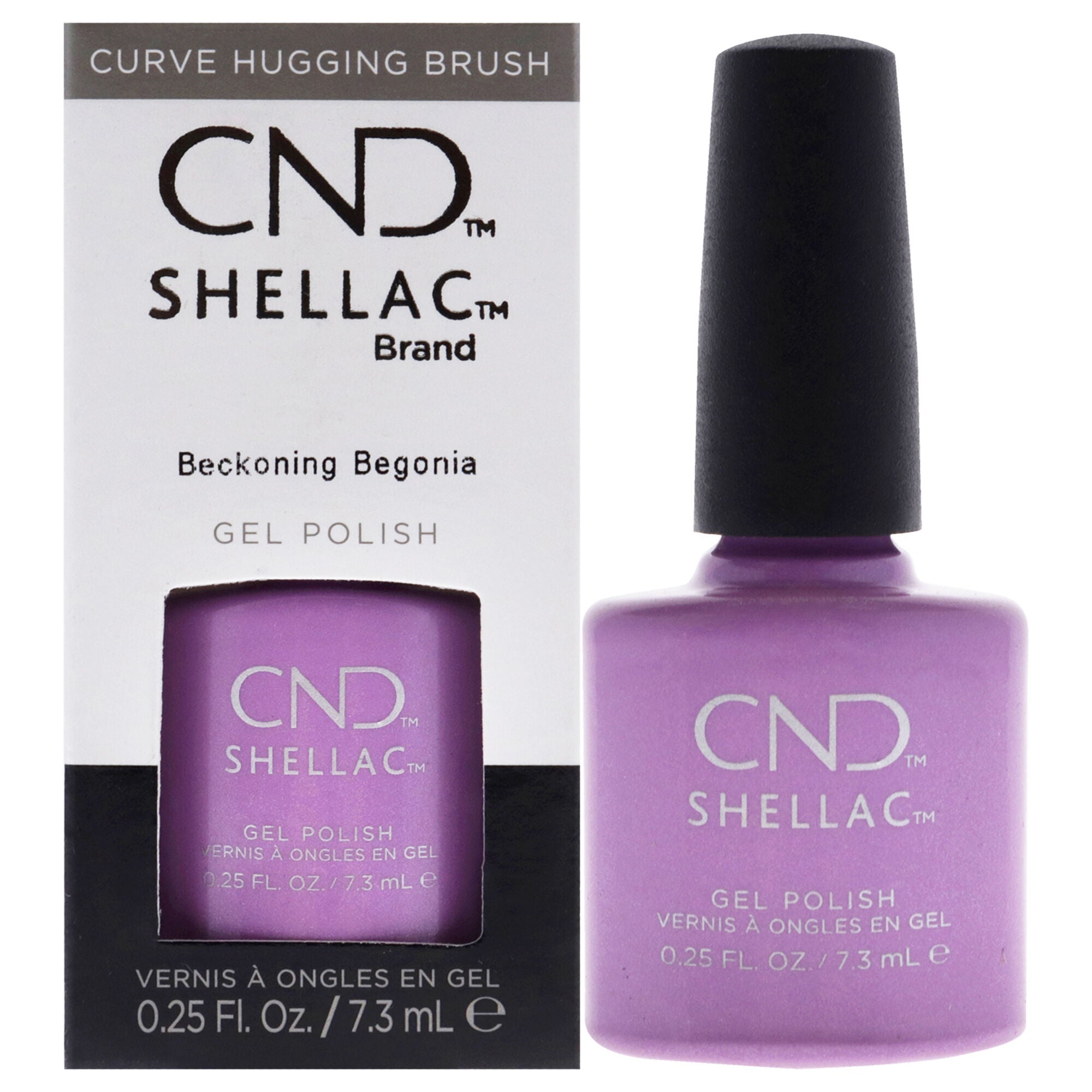 Shellac Nail Color - Beckoning Begonia by CND for Women - 0.25 oz Nail ...