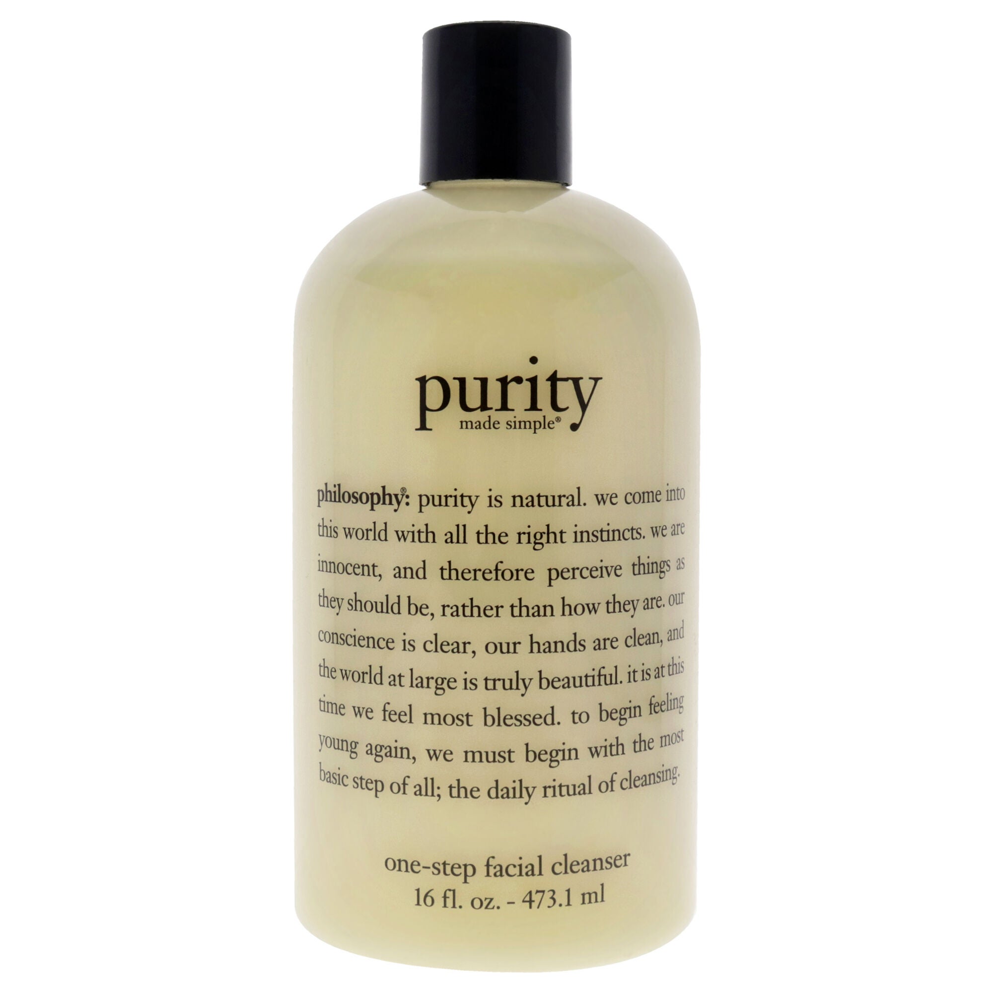 Purity Made Simple One-Step Facial Cleanser by Philosophy for Unisex - 16 oz Cleanser, See Description, hi-res image number 0