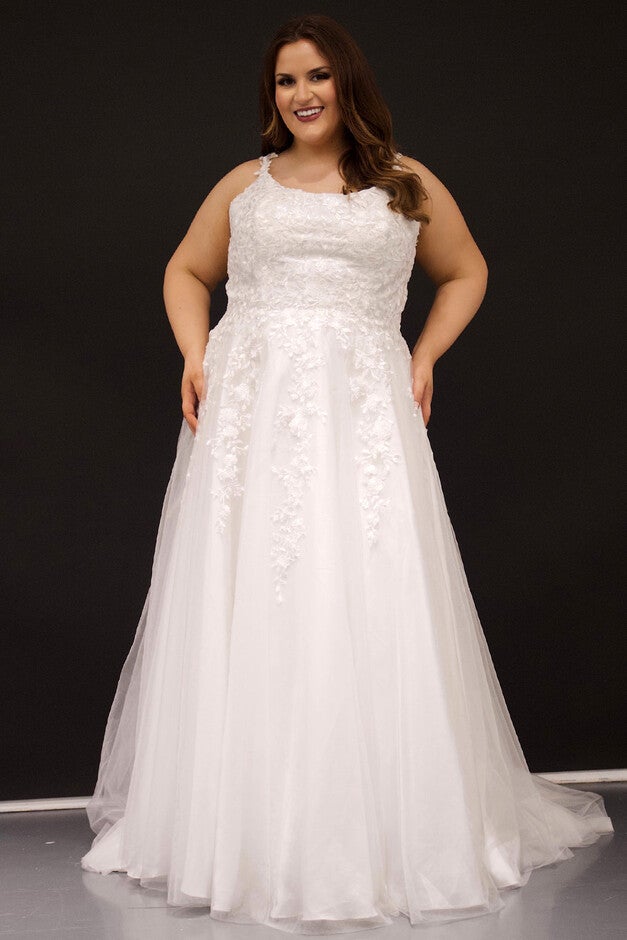 Kara Wedding Dress, Ivory / Ivory, hi-res image number 0