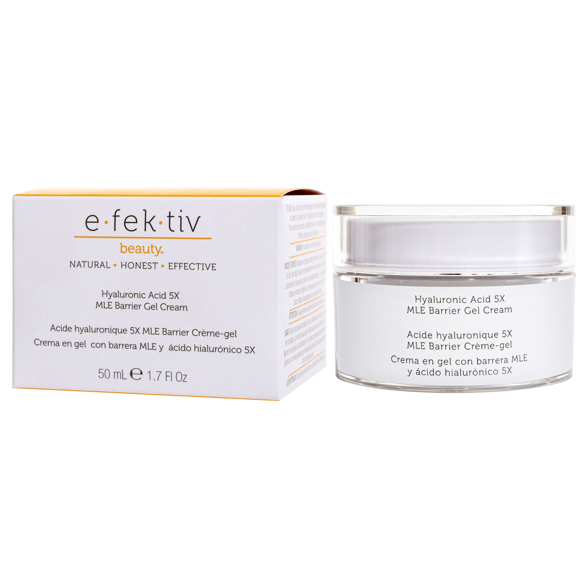 Hyaluronic Acid 5X MLE Barrier Gel Cream by e.fek.tiv for Unisex - 1.7 oz Lotion, See Description, alternate image number 3
