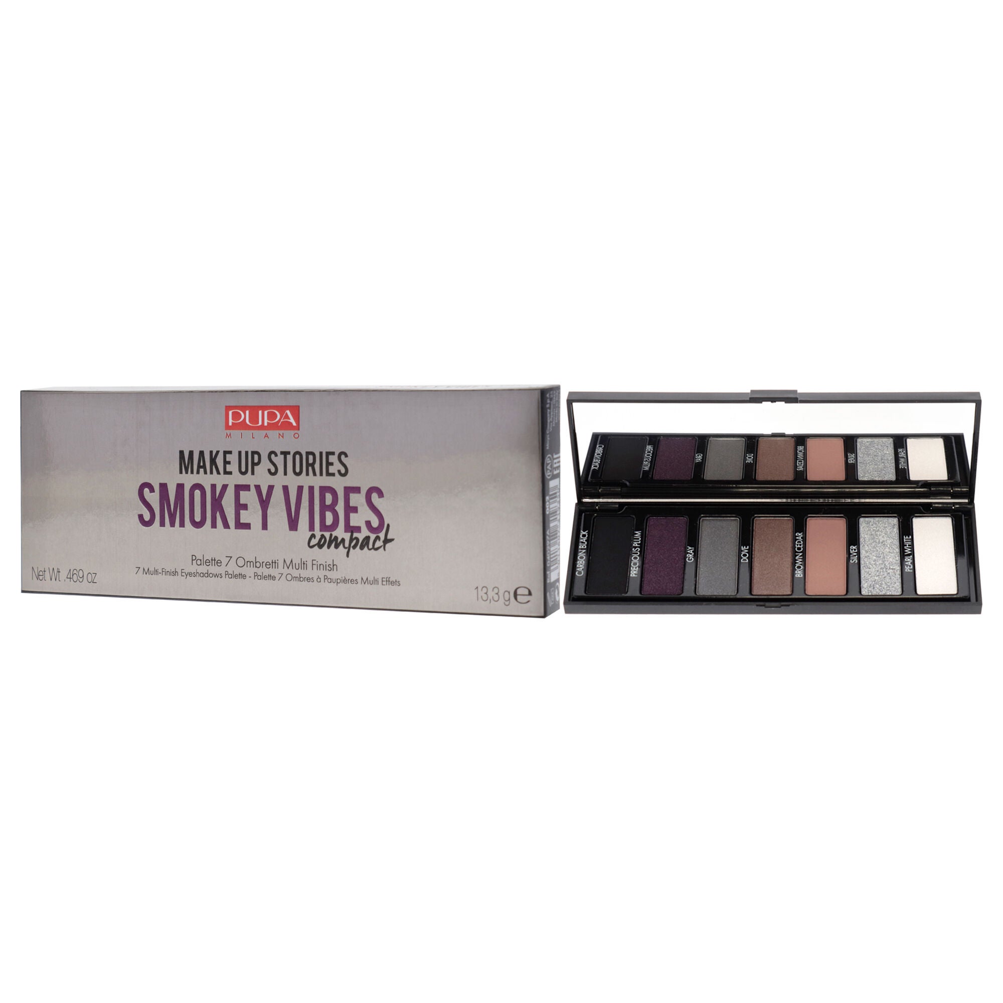 Make Up Stories Compact Palette - 002 Smokey Vibes by Pupa Milano for Women - 0.469 oz Eye Shadow, , alternate image number 7