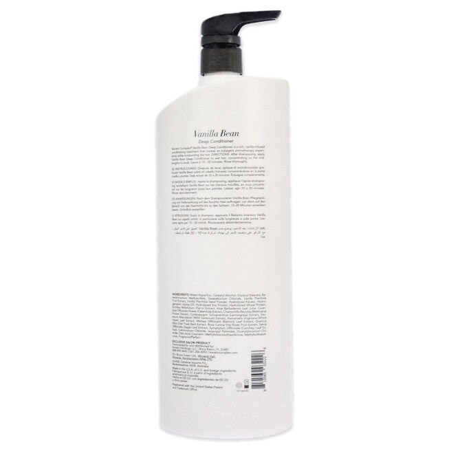 Keratin Complex Vanilla Bean Deep Conditioner by Keratin Complex for Unisex - 33.8 oz Conditioner, , alternate image number null