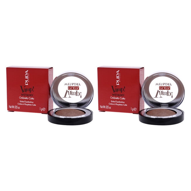 Vamp! Wet and Dry Baked Eyeshadow - 103 Rose Gold by Pupa Milano for Women - 0.035 oz Eye Shadow - Pack of 2, , alternate image number null