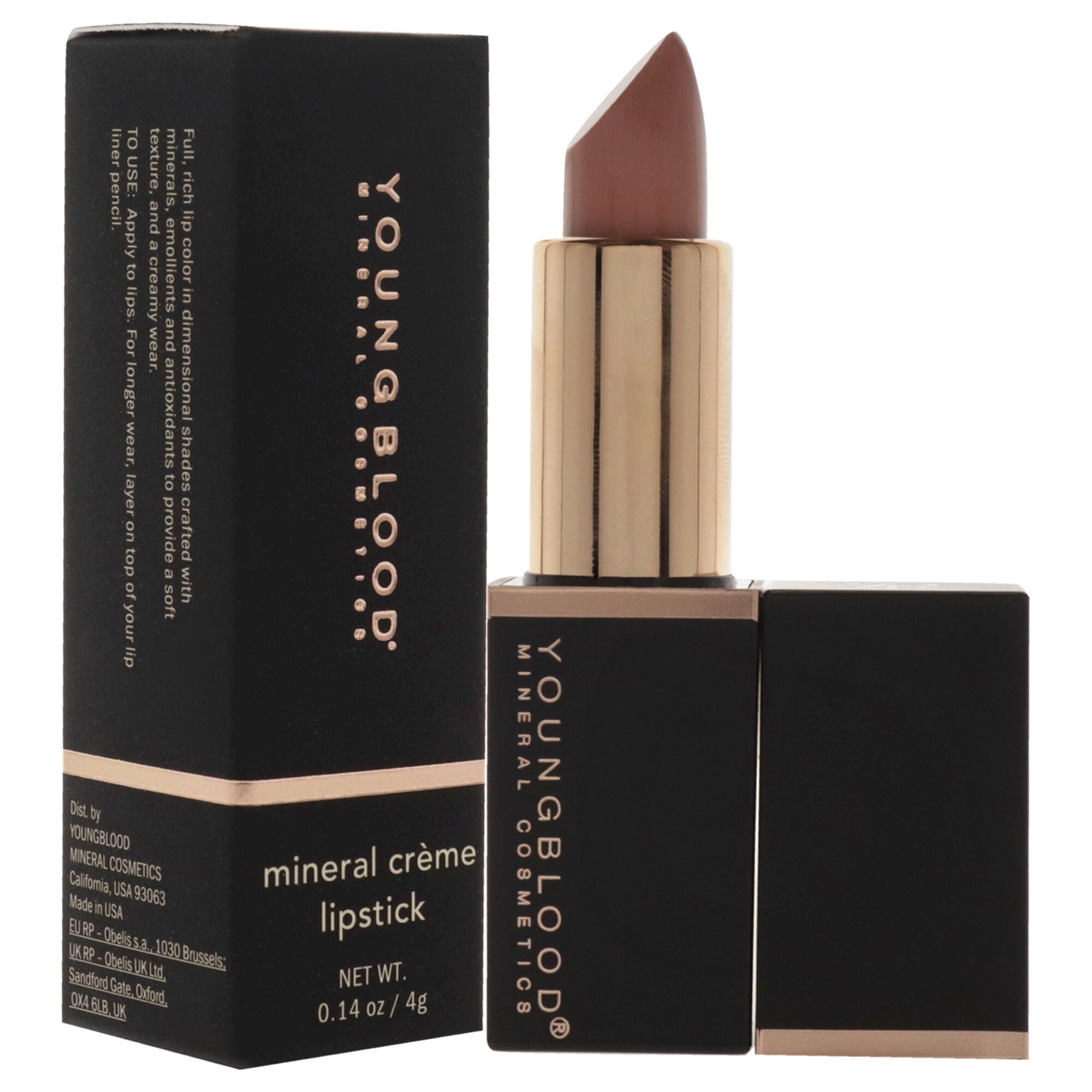 Mineral Creme Lipstick - Blushin Nude by Youngblood for Women - 0.14 oz Lipstick, , alternate image number 7