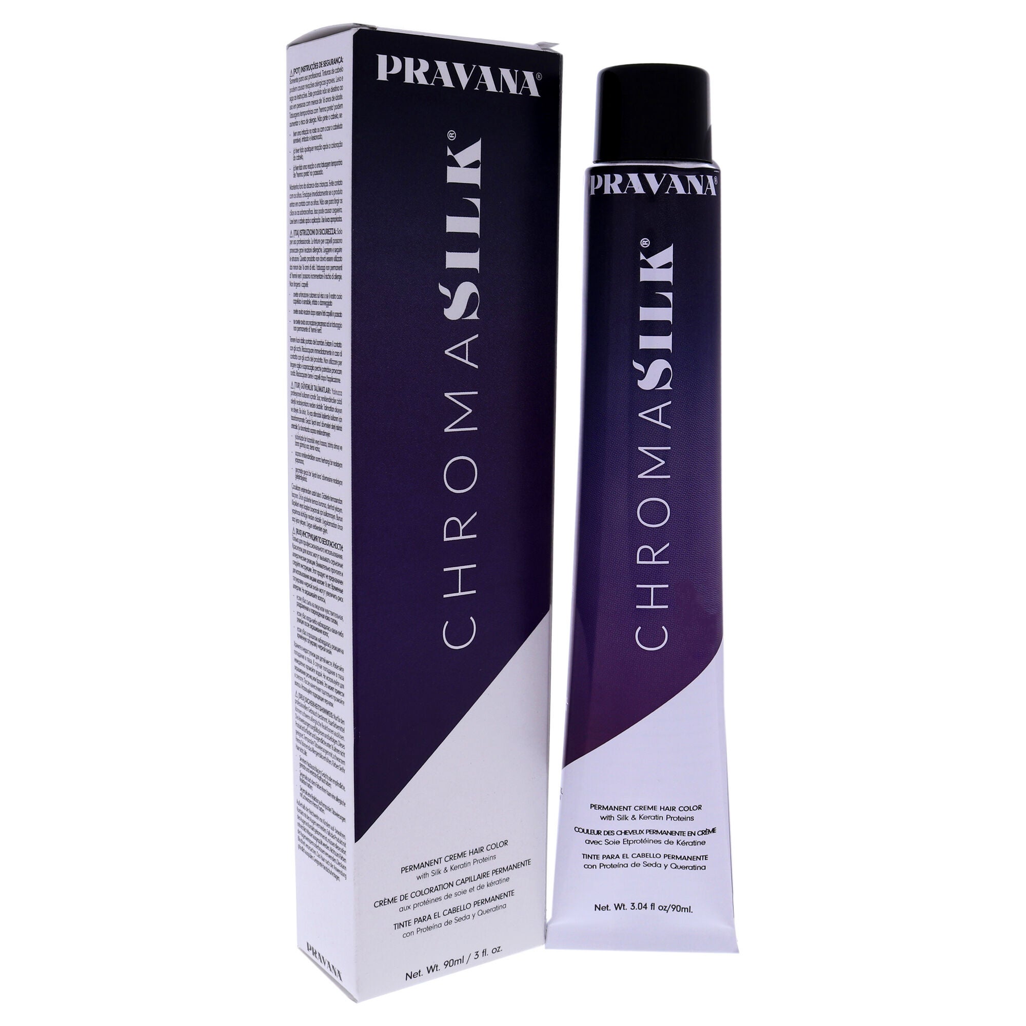 ChromaSilk Creme Hair Color - 4.56 Mahogany Red Brown by Pravana for Unisex - 3 oz Hair Color, See Description, alternate image number 1