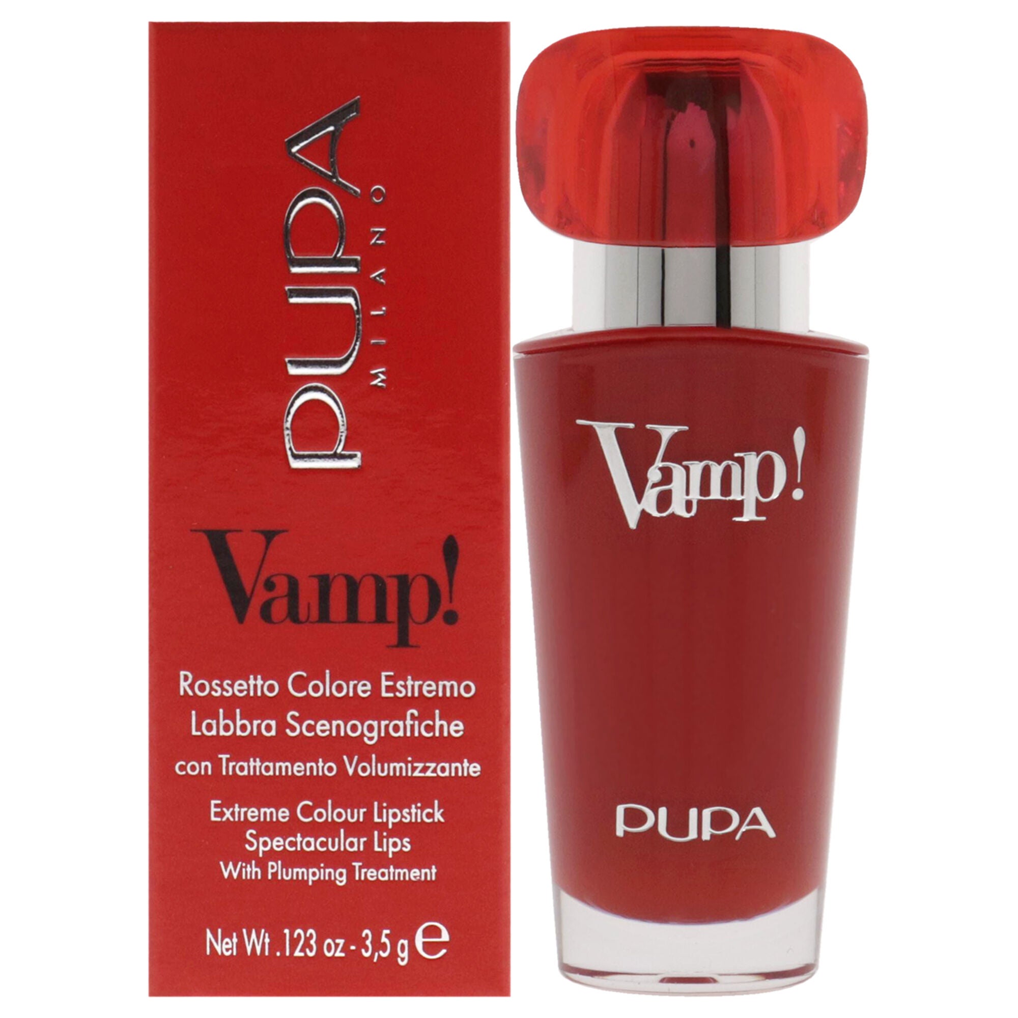 Vamp! Extreme Colour Lipstick with Plumping Treatment - 205 Iconic Nude by Pupa Milano for Women - 0.123 oz Lipstick, See Description, hi-res image number 0