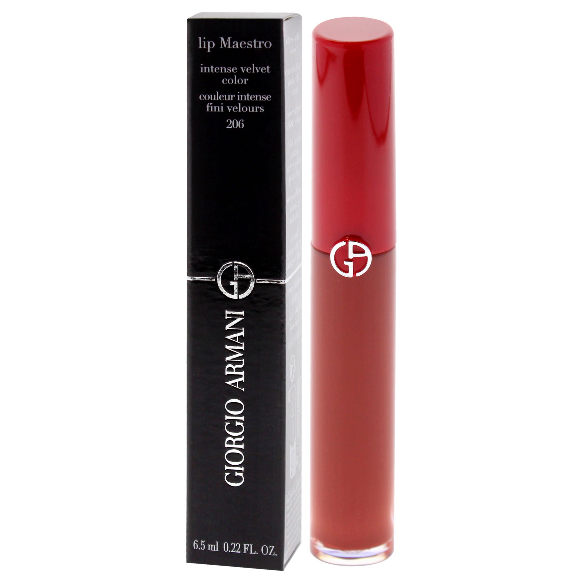Lip Maestro Intense Velvet Color - 206 Cedar by Giorgio Armani for Women - 0.22 oz Lipstick, Red, alternate image number 3