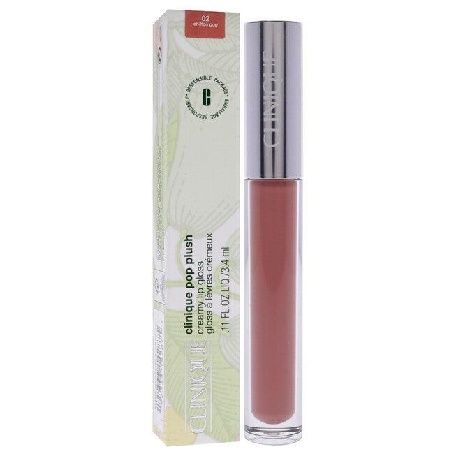 Pop Plush Creamy Lip Gloss - 02 Chiffon Pop by Clinique for Women - 0.11 oz Lip Gloss, , alternate image number 6