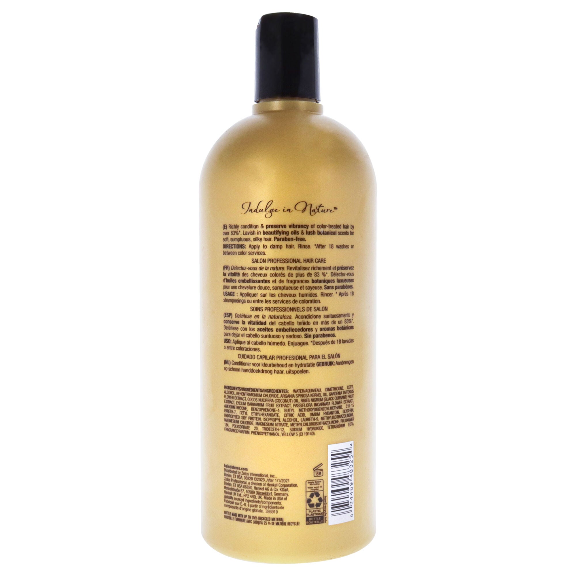 Passion Flower Color Preserving Conditioner by Bain de Terre for Unisex - 33.8 oz Conditioner, See Description, alternate image number 2