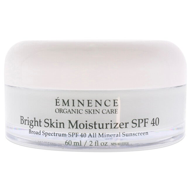 Bright Skin Moisturizer SPF 40 by Eminence for Unisex - 2 oz Sunscreen, NA, alternate image number null