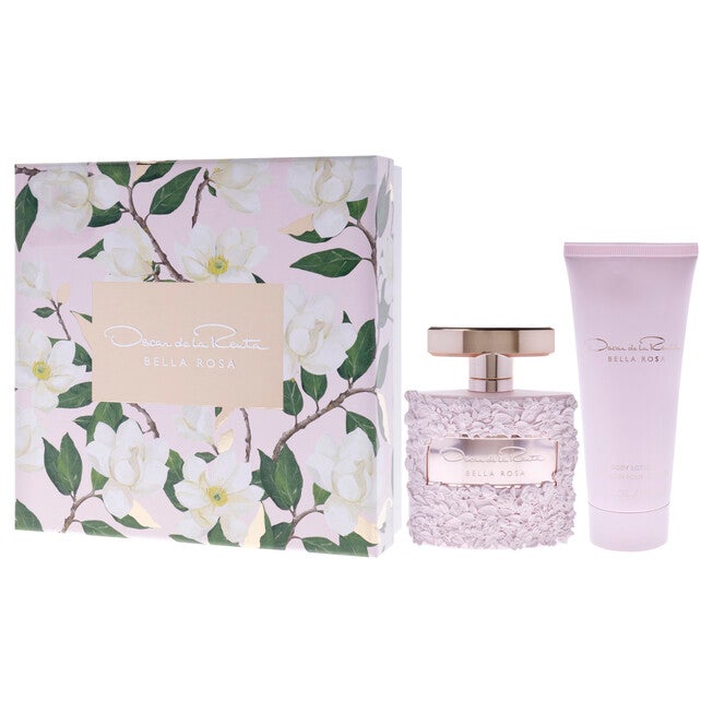 Bella Rosa by Oscar De La Renta for Women - 2 Pc Gift Set 3.4oz EDP Spray, 3.4oz Body Lotion, , alternate image number null