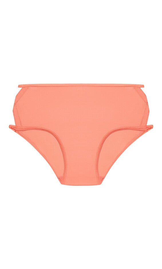 Fashion Microfiber Hi Cut Brief - soft peach, , alternate image number null
