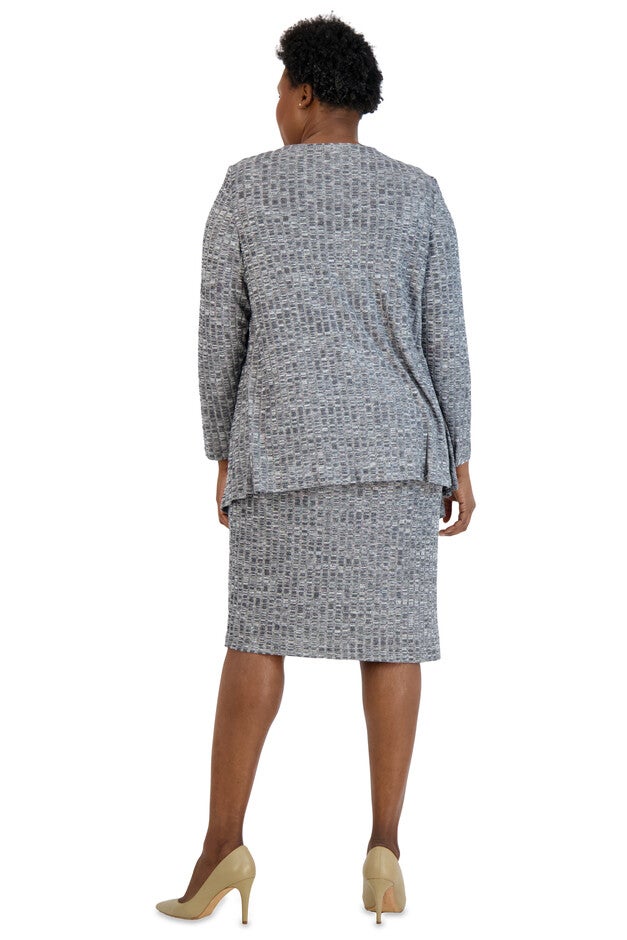 Cascade Jacket and Dress with Detachable Necklace - Plus, , alternate image number null