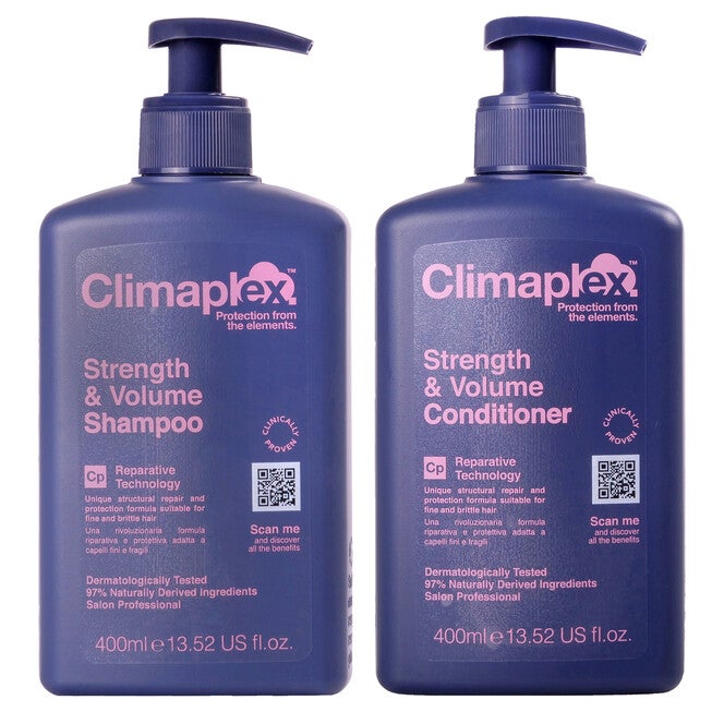 Strength and Volume Shampoo and Strength and Volume Conditioner Kit by Climaplex for Unisex - 2 Pc Kit 13.52oz Conditioner, 13.52oz Shampoo, NA, hi-res image number null
