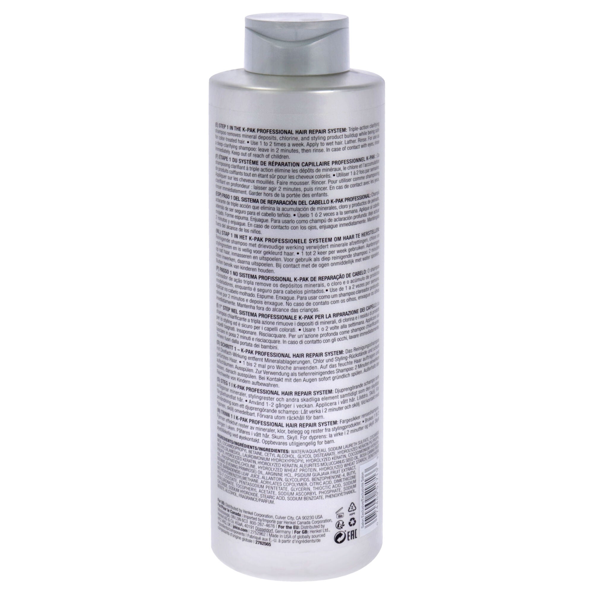 K-Pak Clarifying Shampoo by Joico for Unisex - 33.8 oz Shampoo, See Description, alternate image number 2