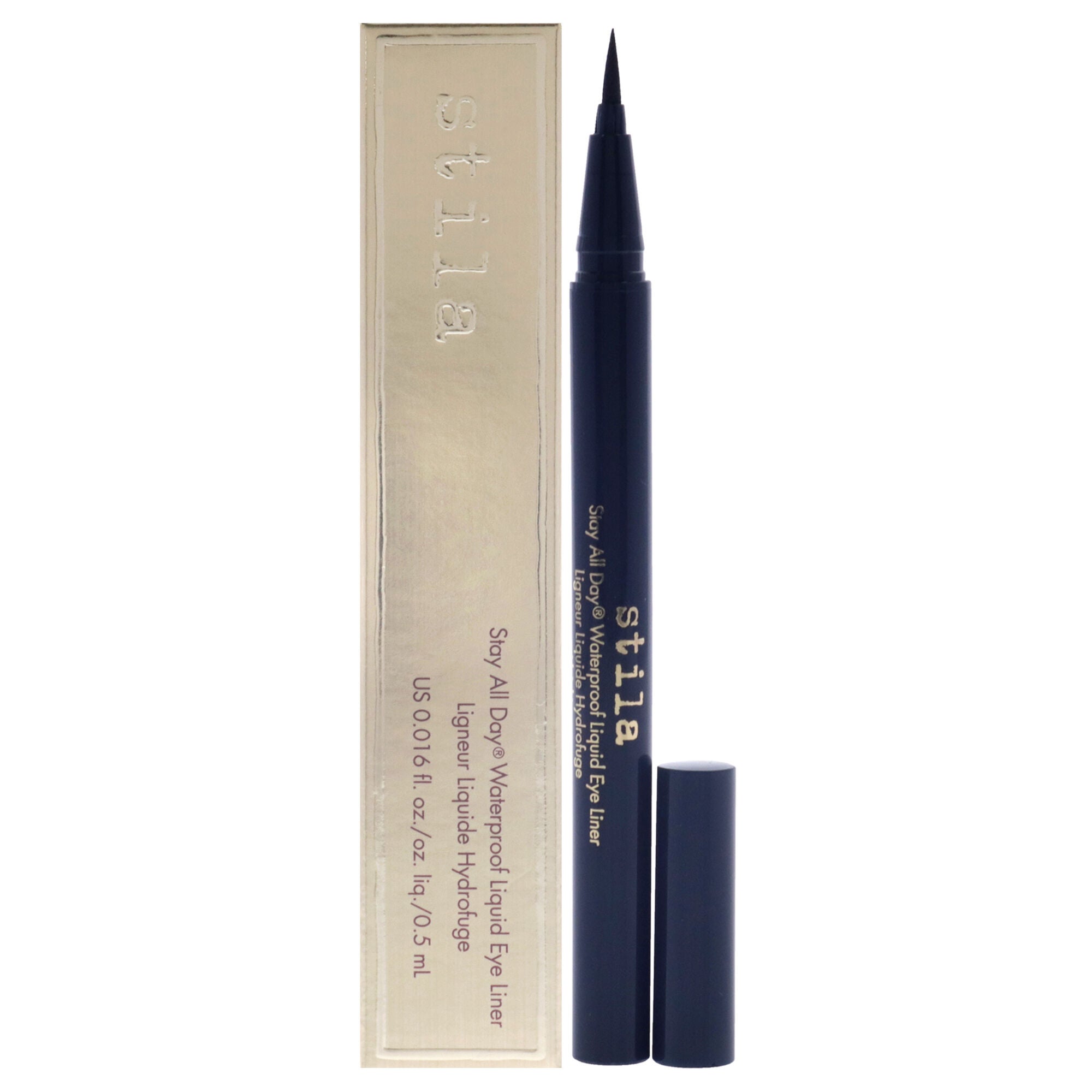 Stay All Day Waterproof Liquid Eye Liner - Midnight by Stila for Women - 0.016 oz Eyeliner, See Description, hi-res image number 0