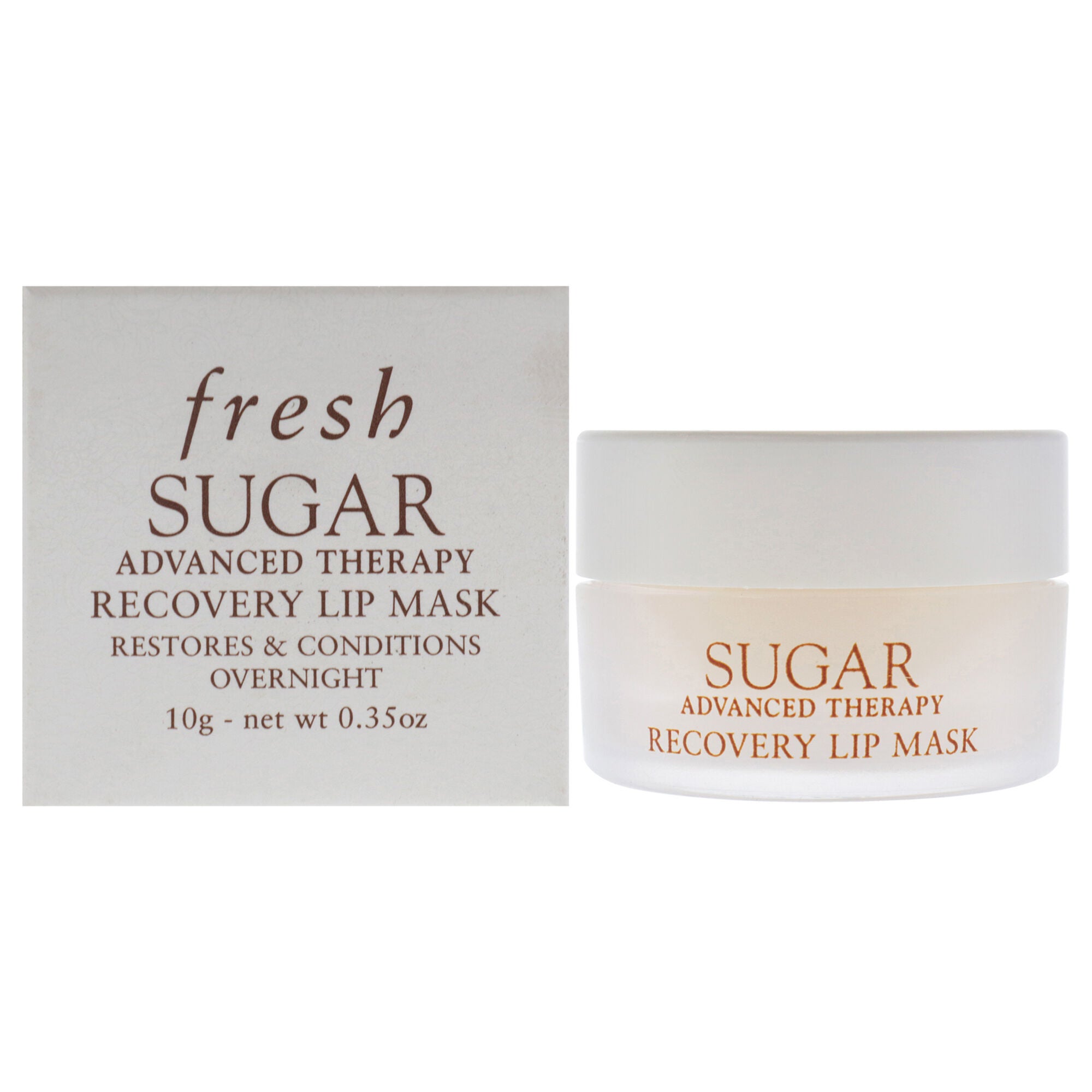 Sugar Advanced Therapy Recovery Lip Mask by Fresh for Women - 0.35 oz Lip Mask, White, hi-res image number 0