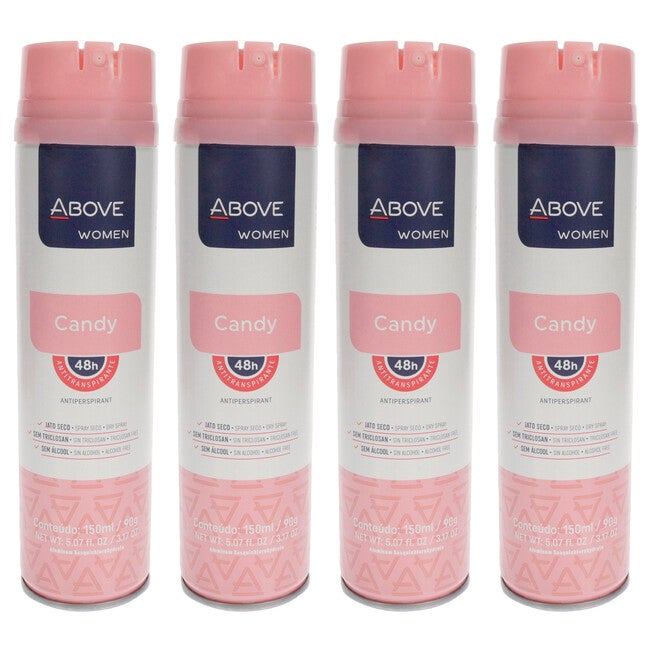 48 Hours Antiperspirant Deodorant - Candy by Above for Women - 3.17 oz Deodorant Spray - Pack of 4, See Description, hi-res image number 0