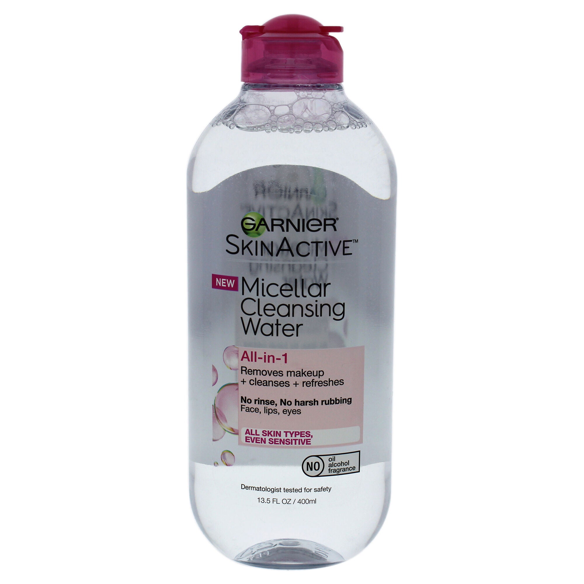Micellar Cleansing Water All-In-1 by Garnier for Women - 13.5 oz Cleanser, See Description, hi-res image number 0