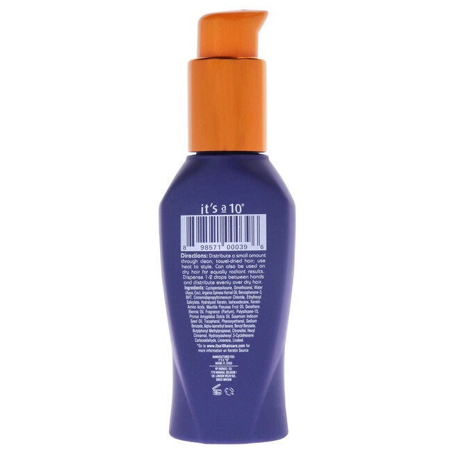 Miracle Oil Plus Keratin by Its A 10 for Unisex - 3 oz Oil, See Description, alternate image number null
